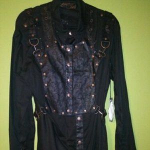 Lip Service Original Cult Distressed Shirt with Harness - 2XL